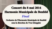 Concert 2014 à Benfeld, Harmonie municipale : Final