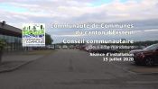 2020 - CCCE - Conseil communautaire du 15 juillet : élections - partie 1/2