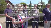Kertzfeld - 2026 - Cérémonie commémorative avec es enfants de l'école primaire- partie 3sur 3 discours et chants